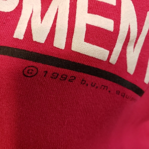 Authentic vintage 90’s B.U.M. Equipment Sweater fuchsia - Picture 4 of 11